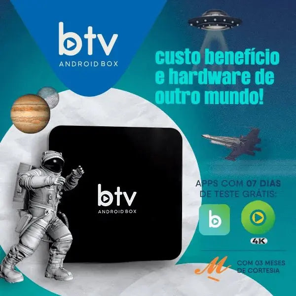BTV Android Box IPTV 4K – TV Box de Verdade